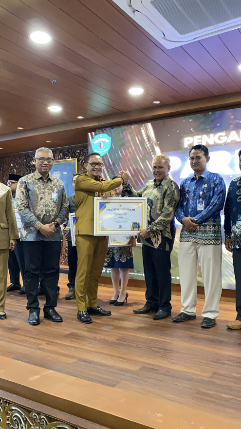 Desa Olong Pinang kembali menerima penghargaan Paritrana Award 2025 Provinsi Kalimantan Timur